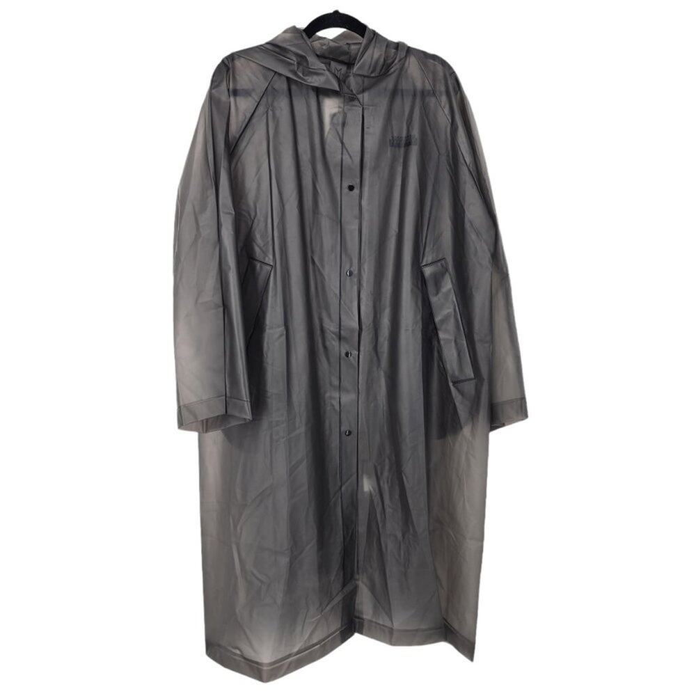 Big Hit Entertainment Nordstrom Black Trench Long Raincoat Poncho NWT One Size